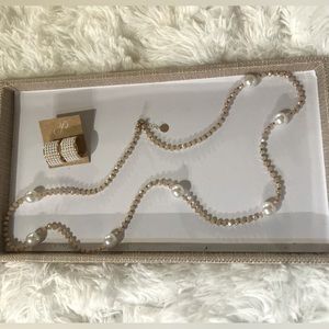 Plunder jewelry 2 piece set. Both NWT. Includes necklace and earrings.